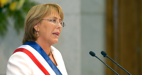 Michelle Bachelet, directora general d'ONU Dones i expresidenta de la repÃºblica de Chile.