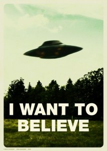 I want to believe