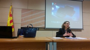 La Magistrada Berta Pellicer Ortiz durante su ponencia | El Jurista