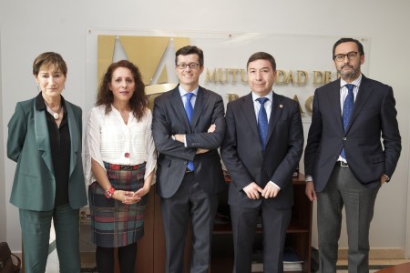 De izqda. a dcha: Victoria Ortega, María Sergia Martín, José Manuel Pérez, Manuel de la Peña y Enrique Sanz