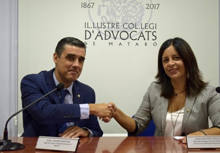 Firma convenio ICA Mataró y Diputación Barcelona