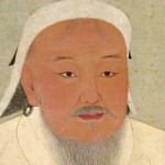 Retrato de Genghis Kahn en sus últimos años.